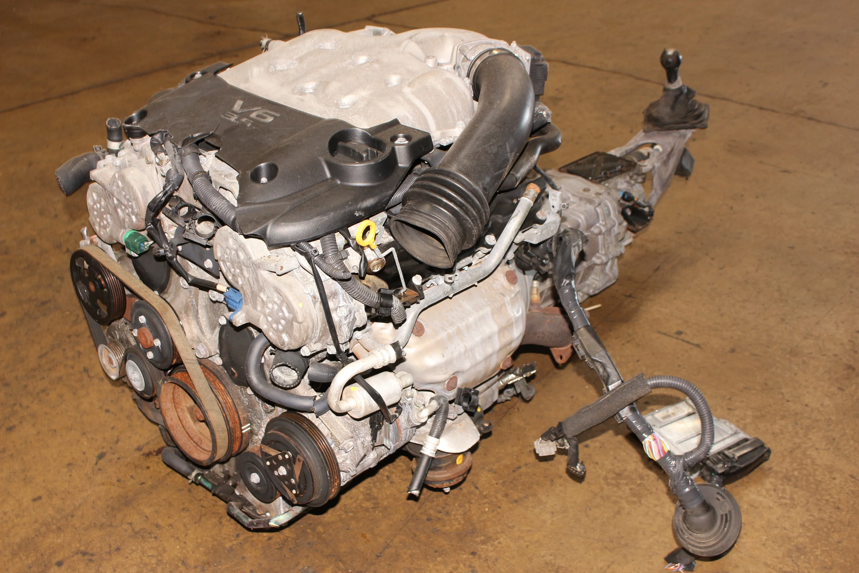 2003 2004 2005 2006 Infiniti G35 350Z Engine VQ35DE REV-UP 6-Speed Transmission Harness ECU JDM - Image 2