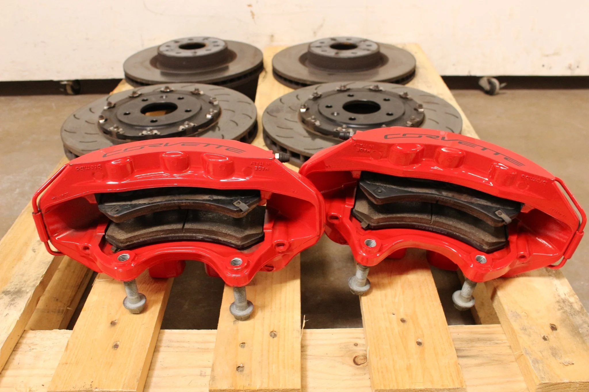 2015-2019 C7 Corvette Z06 Z07 OEM Brembo Brake Calipers Rotors Set - Image 5