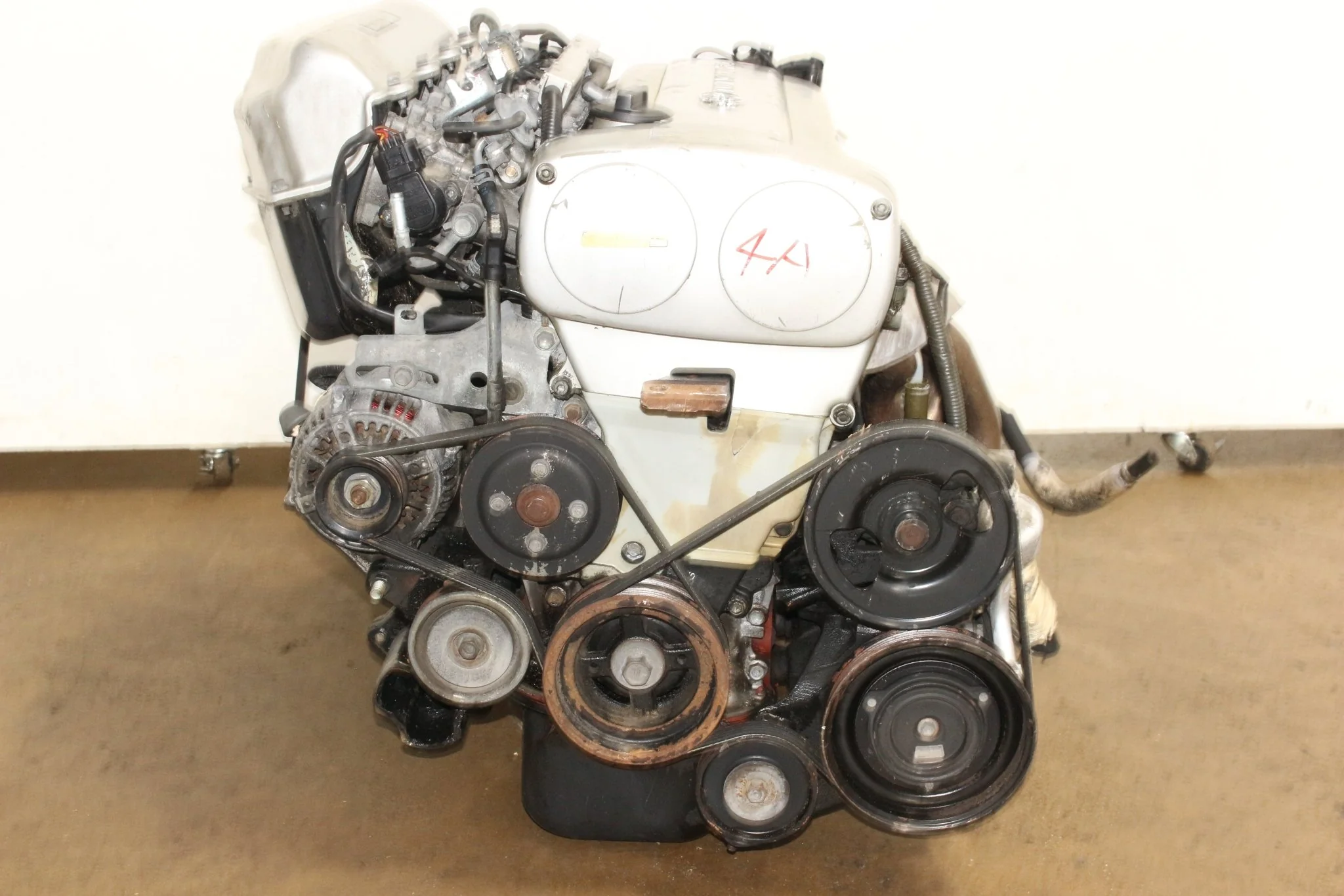 JDM Toyota Corolla Levin Motor AE11 4AGE Silver Top 1.6L Twin Cam 20 Valve Engine Automatic Transmission - Image 10